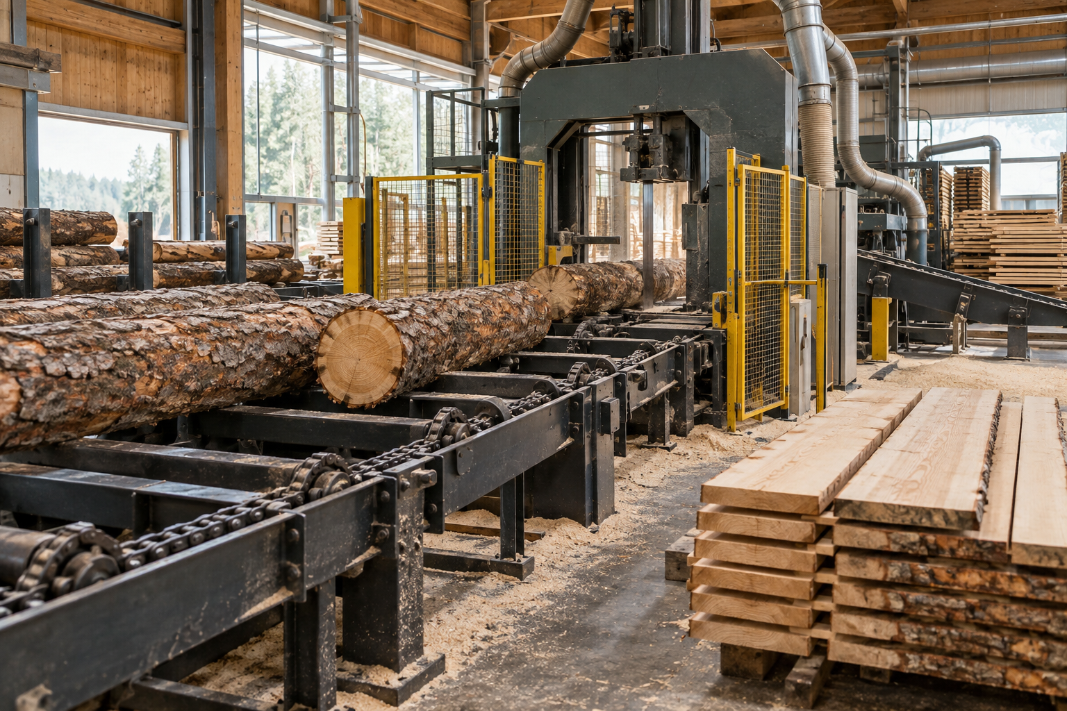 Sägewerksanlage