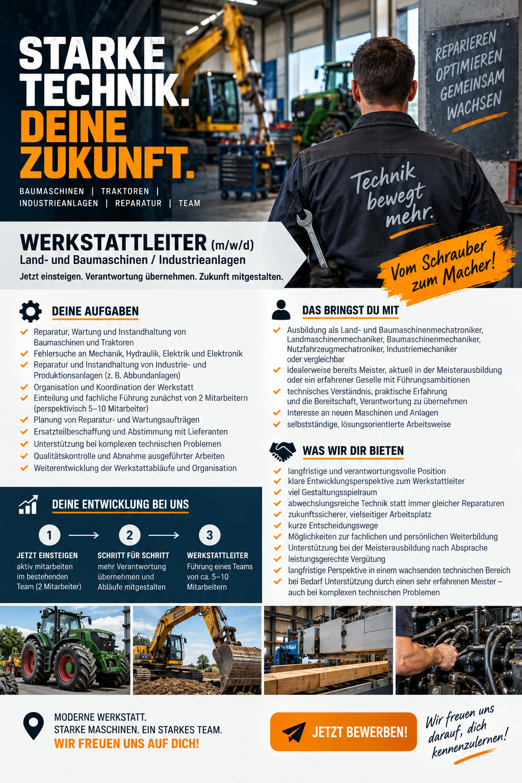 Stellenanzeige: Werkstattleiter (m/w/d)